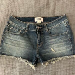 Victoria’s Secret PINK jean shorts. Size 6.